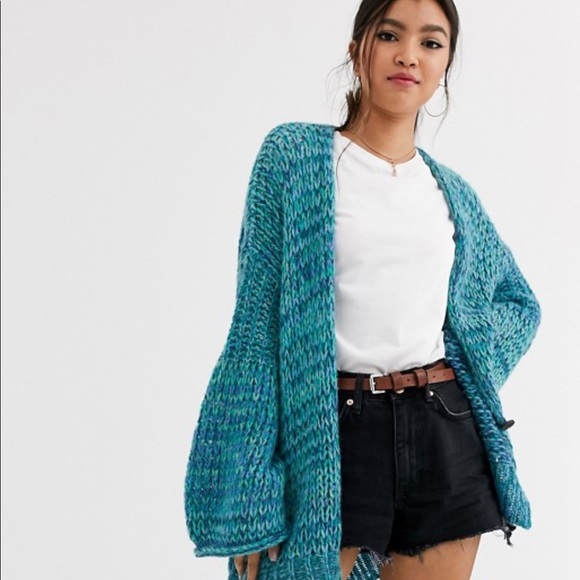 Home Town Wood Knit Loose Fit Cardigan - Picture 5 of 8